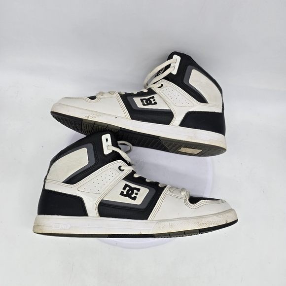 Dc Shoes Men's 13 Factory Lite High Top Skate Trainers White Black Sneakers - Picture 4 of 7